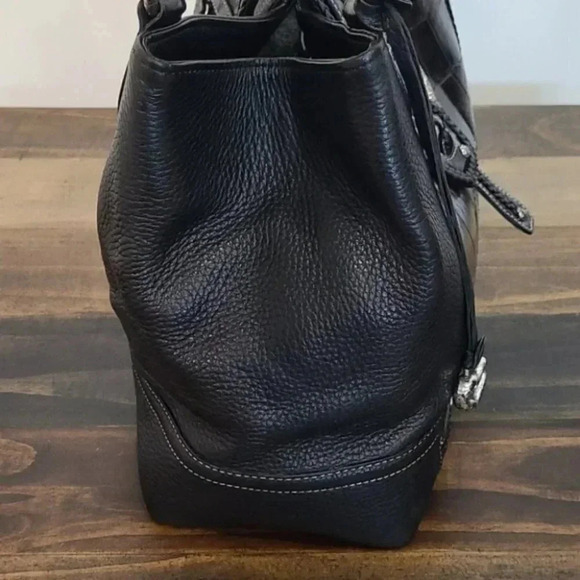 Brighton Moc Croc Pebbled Leather Embossed… - Picture 8 of 16